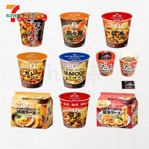 日本711蒙古面担担面海鲜酱油面