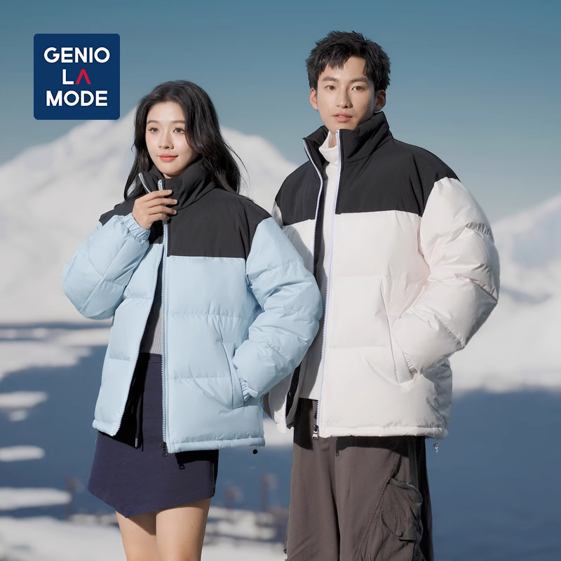 森马集团Genio Lamode羽绒服男立领运动休闲大码面包服外套情侣款_淘宝内购会_男装-第5张图片-提都小院