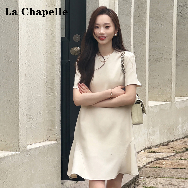 La Chapelle/拉夏贝尔新款小个子气质高级感赫本风方领公主裙子_淘宝内购会_女装/女士精品