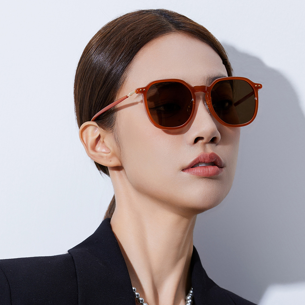 高清偏光墨镜女夏防晒高级感大框显瘦遮阳防紫外线近视太阳眼镜