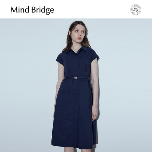 MindBridge短袖衬衫裙