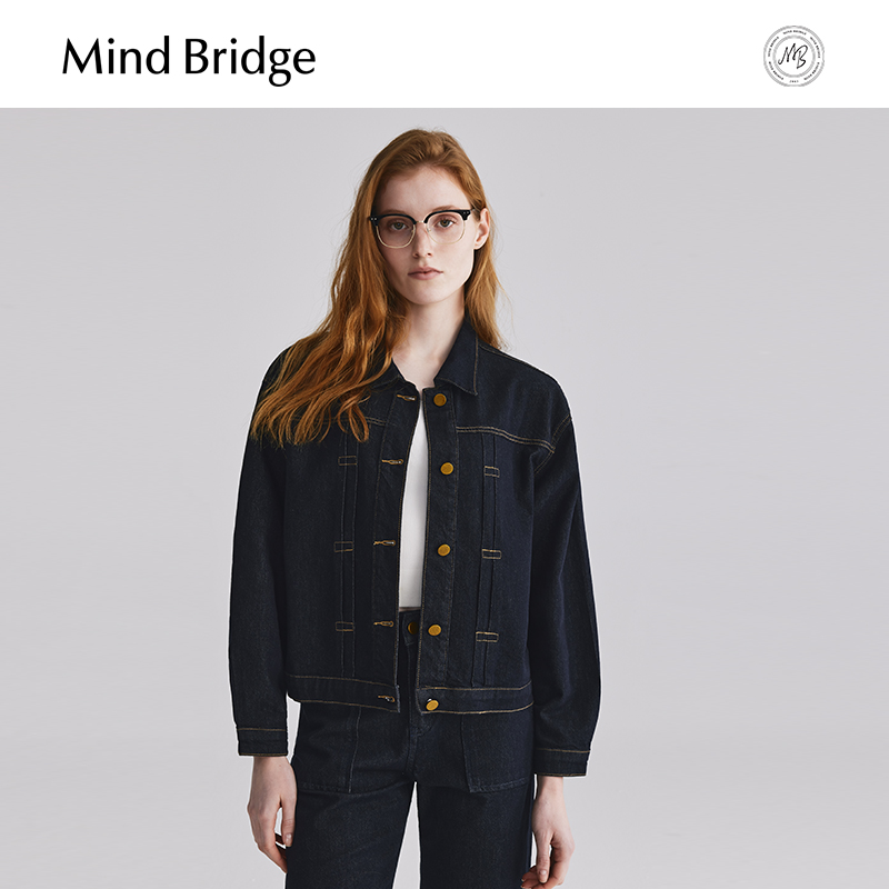 MindBridge美式复古牛仔外套