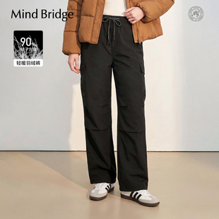 Mind Bridge【男女同款】2026冬季山系户外羽绒裤加厚工装休闲裤