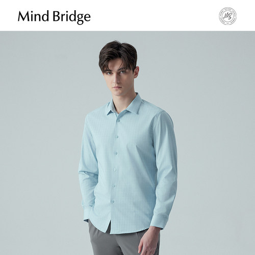 MindBridge纯色长袖衬衫
