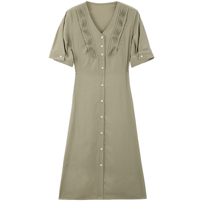 MindBridge连衣裙纯色