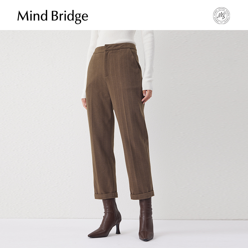 MindBridge韩版百家好直筒九分裤