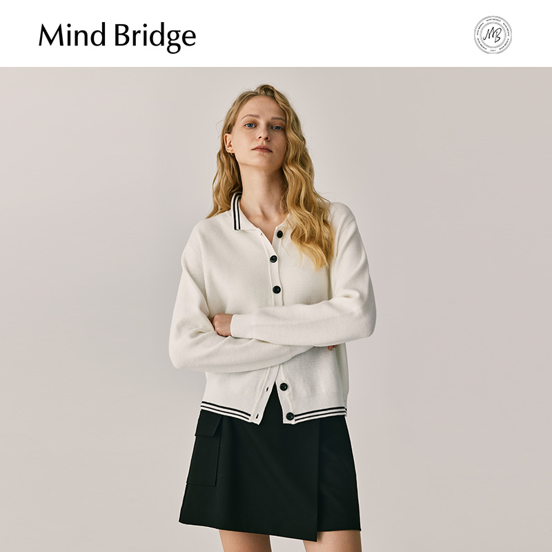 MindBridge单排扣针织开衫