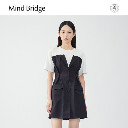 MindBridge夏季通勤韩版黑色裙