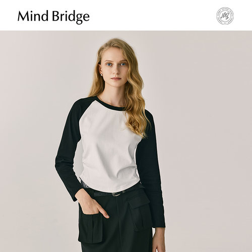 MindBridge长袖黑白拼接