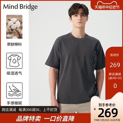 MindBridge短袖印花圆领T恤