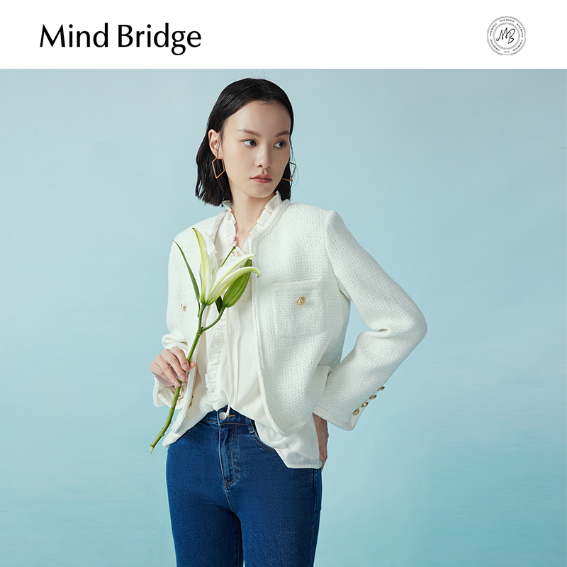 MindBridge女士小香风短款外套
