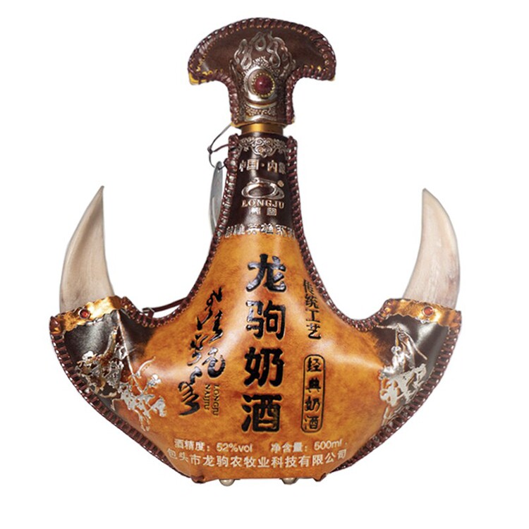 龙驹奶酒内蒙古正宗奶酒42度乳香型配制酒内蒙特产皮囊酒