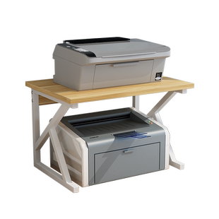 放打印机置物架桌面办公室收纳电脑桌上小型书架针式支架托架增高