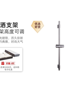 科勒卫浴五金花洒滑杆花洒架配件 60cm简易滑动花洒支架72740T-CP
