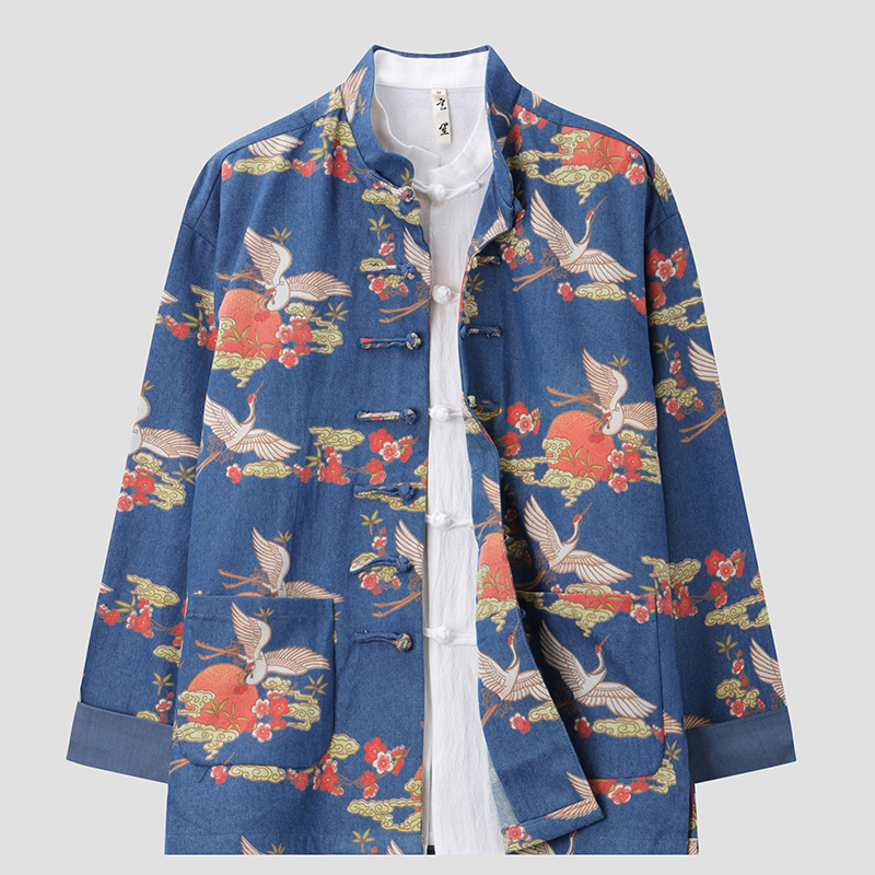 春季中国风立领宽松唐装