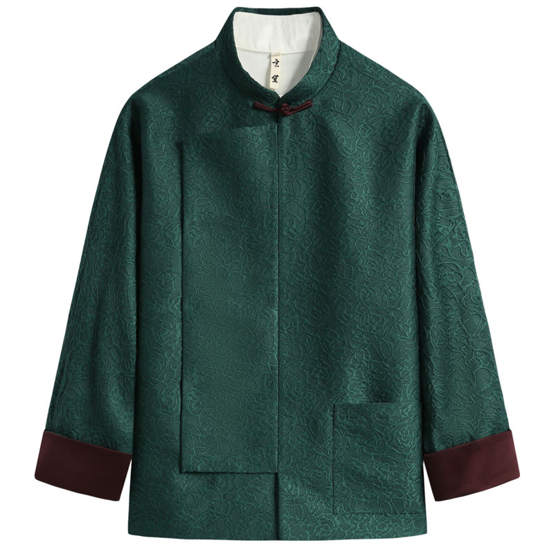 玄笙唐装男改良斜门襟外套