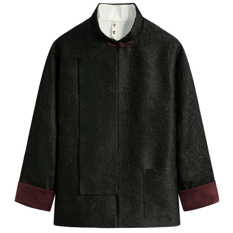 玄笙唐装男斜门襟外套男