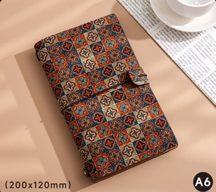 厦门特色复古花砖软木面手账本笔记本旅游纪念品伴手礼馈赠新款