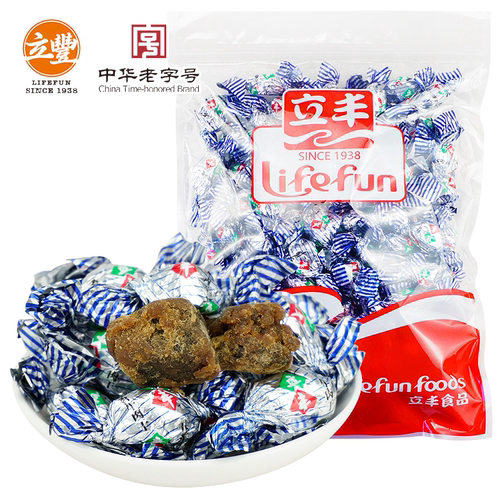 立丰精品五香牛肉粒沙嗲味牛肉干上海特产中华老字号牛腿肉250g