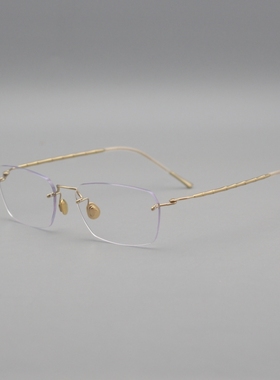 门店热门新款林德纯钛超轻高品质眼镜无螺丝无框丹麦简约眼镜2544