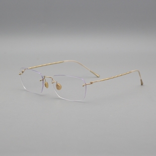 门店热门新款林德纯钛超轻高品质眼镜无螺丝无框丹麦简约眼镜2544