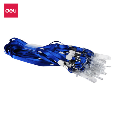 得力证件工作卡夹头塑胶挂绳