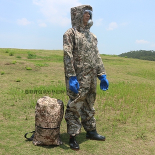蜂下花 轻型沙漠迷彩防蜂服马蜂服捉蜂服 暴力风扇 拉链鞋子手套