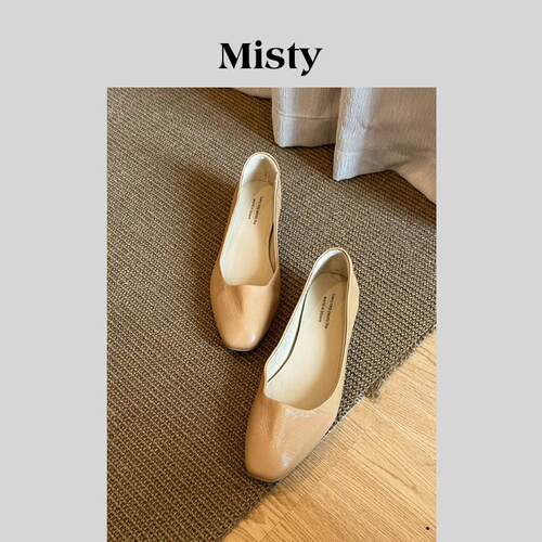 Misty雾屿女鞋2026新款夏季爆款方头一脚蹬单鞋浅口鞋温柔暴走鞋