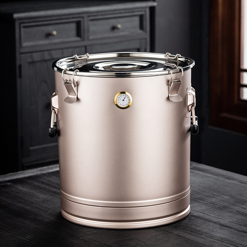 大容量不锈钢茶叶罐陈皮桶密封罐家用存茶大号加厚高档储存茶叶桶,餐饮具,茶叶罐,淘宝优惠券,粉丝福利购,淘宝优惠卷