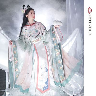 taobao agent Genuine Hanfu, set, autumn collar, with embroidery