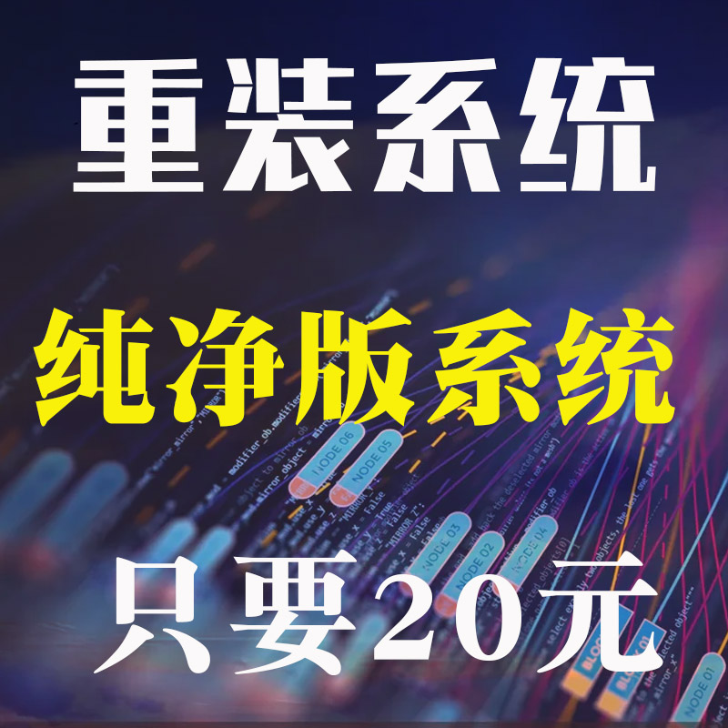 远程安装重装系统win10/11双系统电脑笔记本虚拟机故障维修动安装