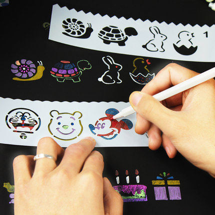 卡通主题绘画模板DIY相册新款粘贴影集手工懒人绘画模版1套8张图在类目 节庆用品/礼品, 创意礼品, 相册/相簿中 - 来自Buy2taobao.com提供专业的淘宝代购服务