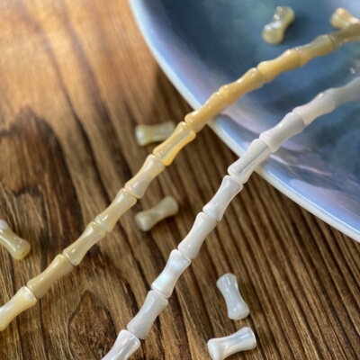 天然海贝珠竹节马蹄螺4*8mm散珠手工diy串珠手链项链饰品材料S282