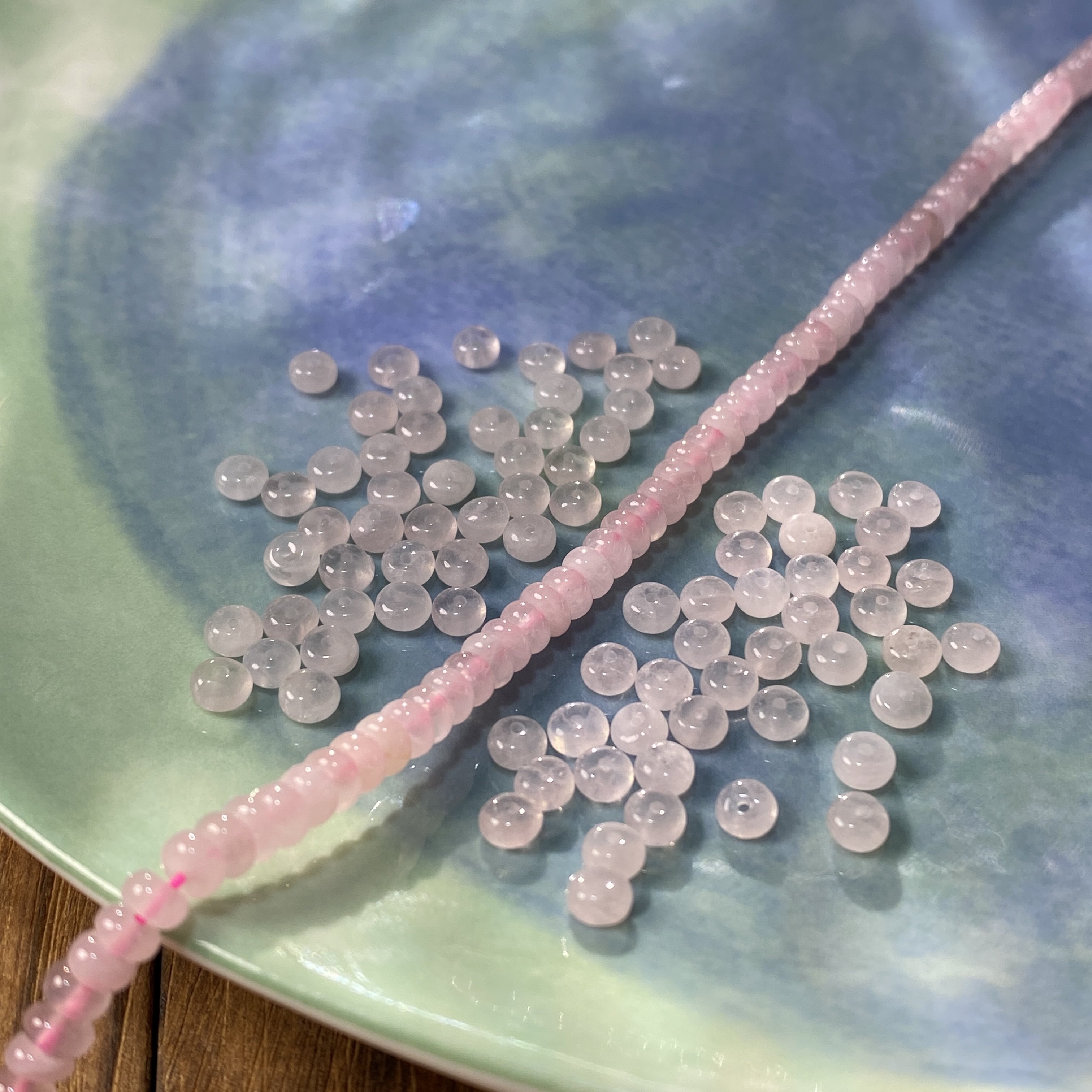 天然粉水晶4*2mm算盘散珠子手工diy串珠手链项链饰品配件材料X484,饰品/流行首饰/时尚饰品新,其他DIY饰品配件,淘宝优惠券,粉丝福利购,淘宝优惠卷