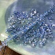 海水蓝烤色K9玻璃5 8mm有孔碎石串珠diy手工串珠饰品配件材料X26