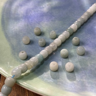 天然亚马逊墩墩珠6*5mm散珠手工diy串珠手链项链饰品配件材料X524