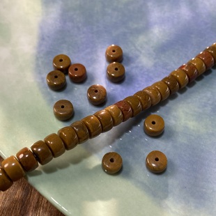 天然海洋玛瑙4*7mm药片珠散珠子手工diy串珠手链项链饰品配件S565