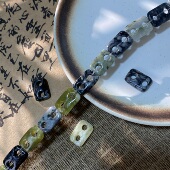 天然石11 17mm猪鼻子散珠手工diy串珠手链项链饰品配件材料X647