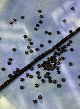 天然金耀切面扁珠2*4mm散珠手工diy串珠手链项链饰品配件S388