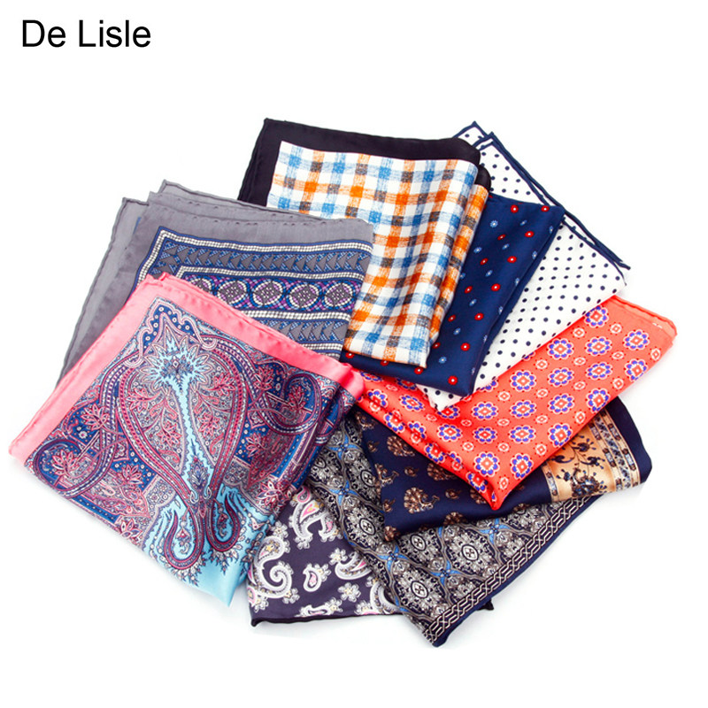 DELISLE HANDMADE CURLED CHEST SCARF CASUAL SIMPLE MENS POCKET TOWEL SUIT MULBERRY SILK SQUARE SCARF SILK