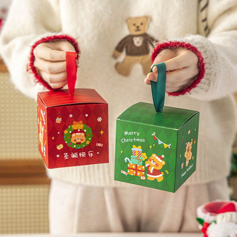 平安夜苹果包装盒子伴手空专用批发喜糖小号红色2025年新款高级感