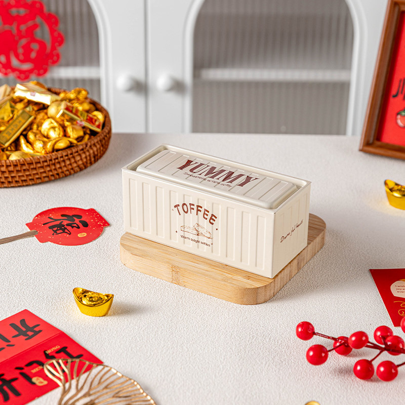 太妃糖包装盒密封罐子马口铁储存物糖果专用收纳食品空级容器家用