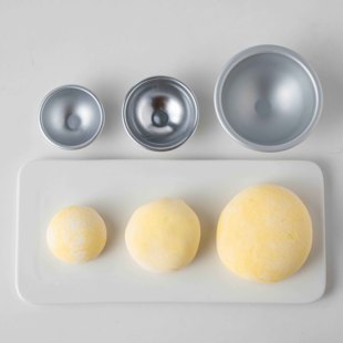 雪媚娘模具制作雪梅娘半圆球模具碗家用布丁杯蛋糕铝合金烘焙工具