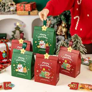 圣诞包装袋子自立外曲奇饼干雪花酥太妃糖果糯米船零食卡通可爱的