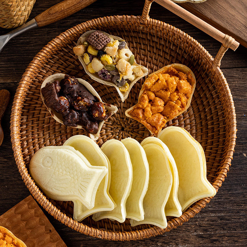 鱼形糯米船饼壳 防风林鱼形鲷鱼烧糯米船即食焦糖杏仁烘焙原材料,粮油调味/速食/干货/烘焙,其他烘焙半成品,淘宝优惠券,粉丝福利购,淘宝优惠卷