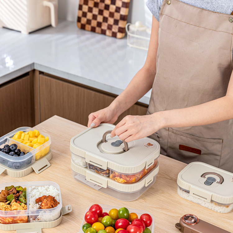 美涤长方形保鲜盒可微波加热冷藏