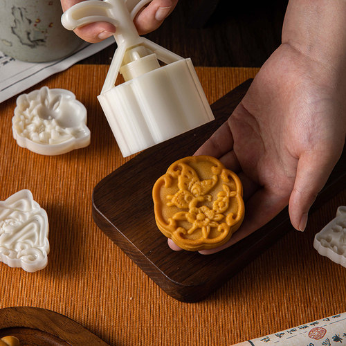 美涤食品级月饼模具新款手动脱模
