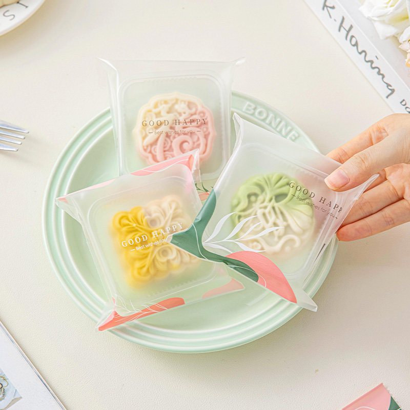 美涤月饼自封袋食品级材质莫兰迪