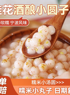 桂花糯米小丸子杨梅冰汤圆多种口味元宵芋圆无馅粉商用酒酿小圆子