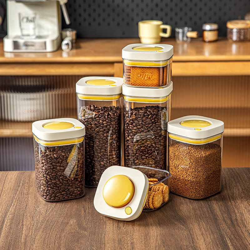 咖啡豆密封罐食品级坚果五谷杂粮厨房饼干香料分装家用收纳盒子